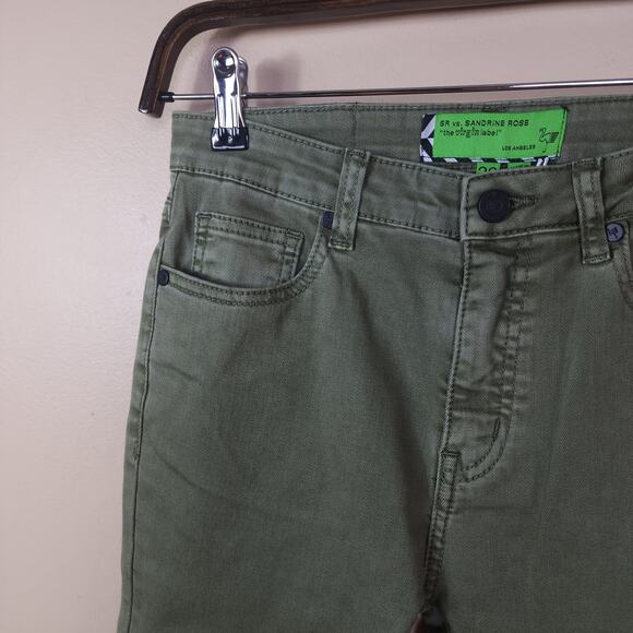 Sandrine Rose x Free People Green Mid-rise Skinny Jeans Size 26 - Picture 4 of 11